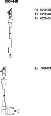 Bremi 600/449 - Комплект запалителеи кабели vvparts.bg