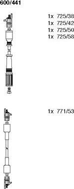 Bremi 600/441 - Комплект запалителеи кабели vvparts.bg