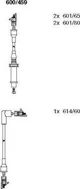 Bremi 600/459 - Комплект запалителеи кабели vvparts.bg