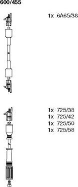 Bremi 600/455 - Комплект запалителеи кабели vvparts.bg