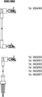 Bremi 600/488 - Комплект запалителеи кабели vvparts.bg