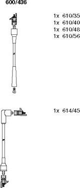 Bremi 600/436 - Комплект запалителеи кабели vvparts.bg