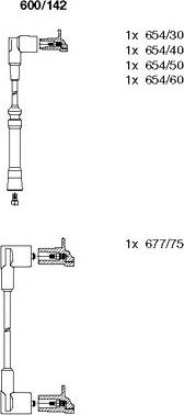 Bremi 600/142 - Комплект запалителеи кабели vvparts.bg