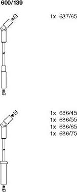 Bremi 600/139 - Комплект запалителеи кабели vvparts.bg