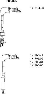 Bremi 600/395 - Комплект запалителеи кабели vvparts.bg