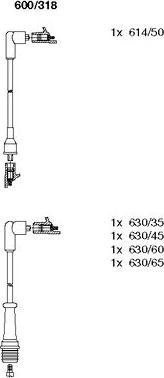 Bremi 600/318 - Комплект запалителеи кабели vvparts.bg