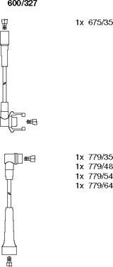 Bremi 600/327 - Комплект запалителеи кабели vvparts.bg