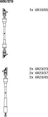 Bremi 600/379 - Комплект запалителеи кабели vvparts.bg