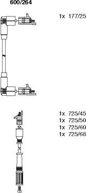 Bremi 600/264 - Комплект запалителеи кабели vvparts.bg