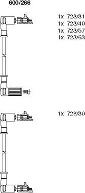 Bremi 600/266 - Комплект запалителеи кабели vvparts.bg