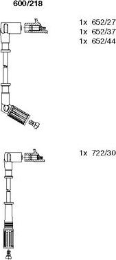 Bremi 600/218 - Комплект запалителеи кабели vvparts.bg