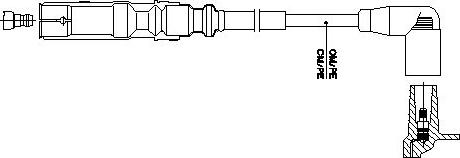 Bremi 1A23E65 - Запалителен кабел vvparts.bg