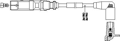 Bremi 1A22E65 - Запалителен кабел vvparts.bg