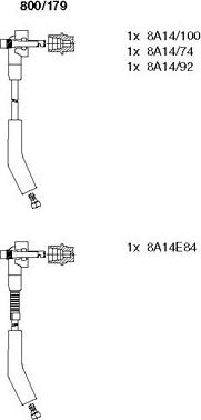 Bremi 800/179 - Комплект запалителеи кабели vvparts.bg