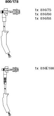 Bremi 800/178 - Комплект запалителеи кабели vvparts.bg