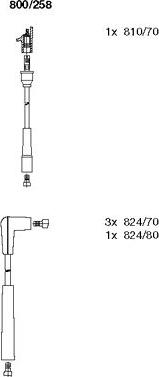 Bremi 800/258 - Комплект запалителеи кабели vvparts.bg