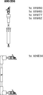 Bremi 800/208 - Комплект запалителеи кабели vvparts.bg