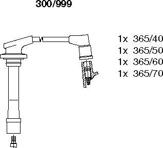 Bremi 300/999 - Комплект запалителеи кабели vvparts.bg