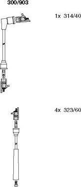 Bremi 300/903 - Комплект запалителеи кабели vvparts.bg