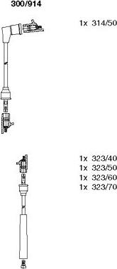 Bremi 300/914 - Комплект запалителеи кабели vvparts.bg