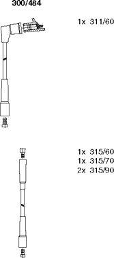 Bremi 300/484 - Комплект запалителеи кабели vvparts.bg