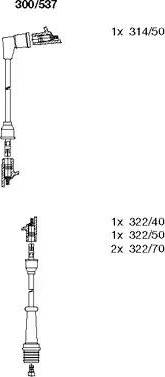 Bremi 300/537 - Комплект запалителеи кабели vvparts.bg