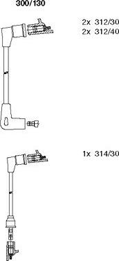 Bremi 300/130 - Комплект запалителеи кабели vvparts.bg