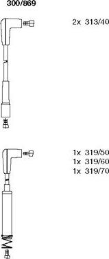 Bremi 300/869 - Комплект запалителеи кабели vvparts.bg