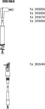 Bremi 300/884 - Комплект запалителеи кабели vvparts.bg