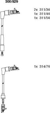Bremi 300/829 - Комплект запалителеи кабели vvparts.bg