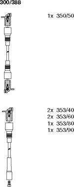 Bremi 300/388 - Комплект запалителеи кабели vvparts.bg