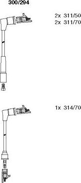Bremi 300/294 - Комплект запалителеи кабели vvparts.bg