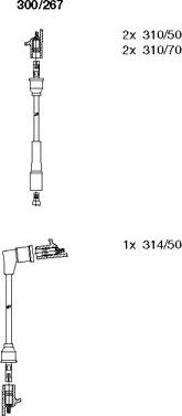 Bremi 300/267 - Комплект запалителеи кабели vvparts.bg