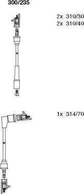Bremi 300/235 - Комплект запалителеи кабели vvparts.bg