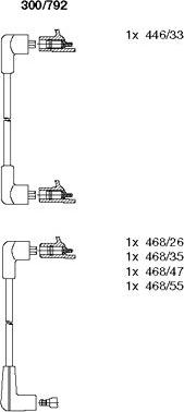 Bremi 300/792 - Комплект запалителеи кабели vvparts.bg