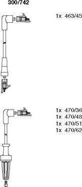 Bremi 300/742 - Комплект запалителеи кабели vvparts.bg