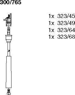 Bremi 300/765 - Комплект запалителеи кабели vvparts.bg