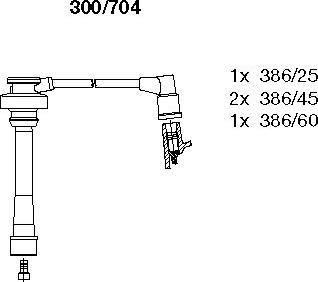 Bremi 300/704 - Комплект запалителеи кабели vvparts.bg