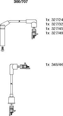 Bremi 300/707 - Комплект запалителеи кабели vvparts.bg