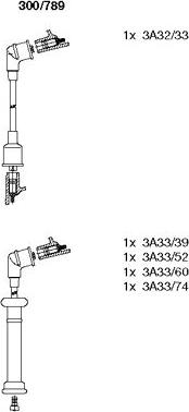 Bremi 300/789 - Комплект запалителеи кабели vvparts.bg