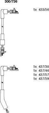 Bremi 300/736 - Комплект запалителеи кабели vvparts.bg