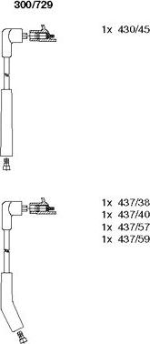 Bremi 300/729 - Комплект запалителеи кабели vvparts.bg