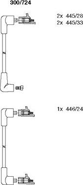 Bremi 300/724 - Комплект запалителеи кабели vvparts.bg