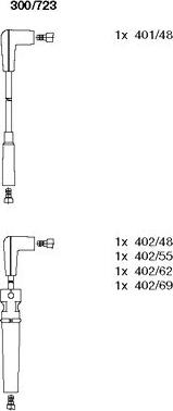 Bremi 300/723 - Комплект запалителеи кабели vvparts.bg