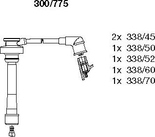 Bremi 300/775 - Комплект запалителеи кабели vvparts.bg