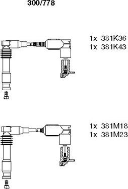 Bremi 300/778 - Комплект запалителеи кабели vvparts.bg