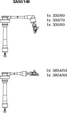 Bremi 3A00/149 - Комплект запалителеи кабели vvparts.bg