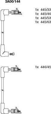 Bremi 3A00/144 - Комплект запалителеи кабели vvparts.bg