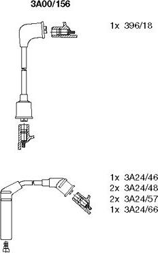Bremi 3A00/156 - Комплект запалителеи кабели vvparts.bg
