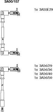 Bremi 3A00/157 - Комплект запалителеи кабели vvparts.bg